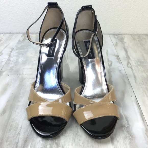 White House Black Market "Lamar" Ankle Strap Heels - Picture 2 of 10